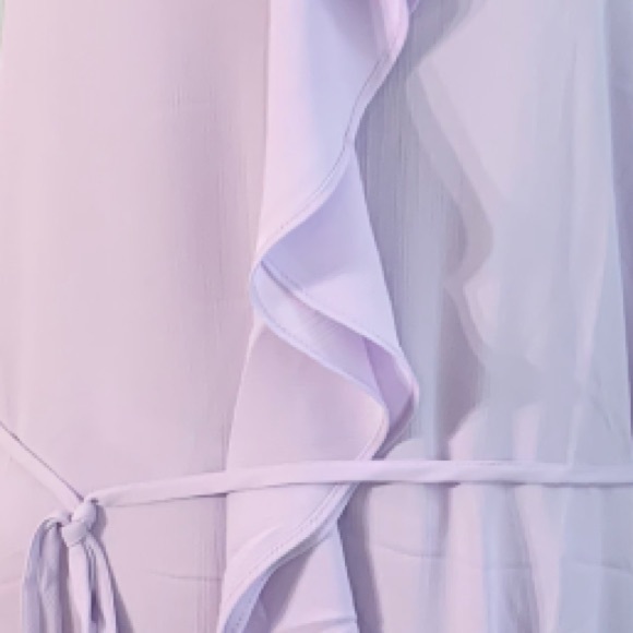 ❌DONATED❌Lilac Purple Ruffled Cascading Tie Waist Dress - Picture 11 of 14